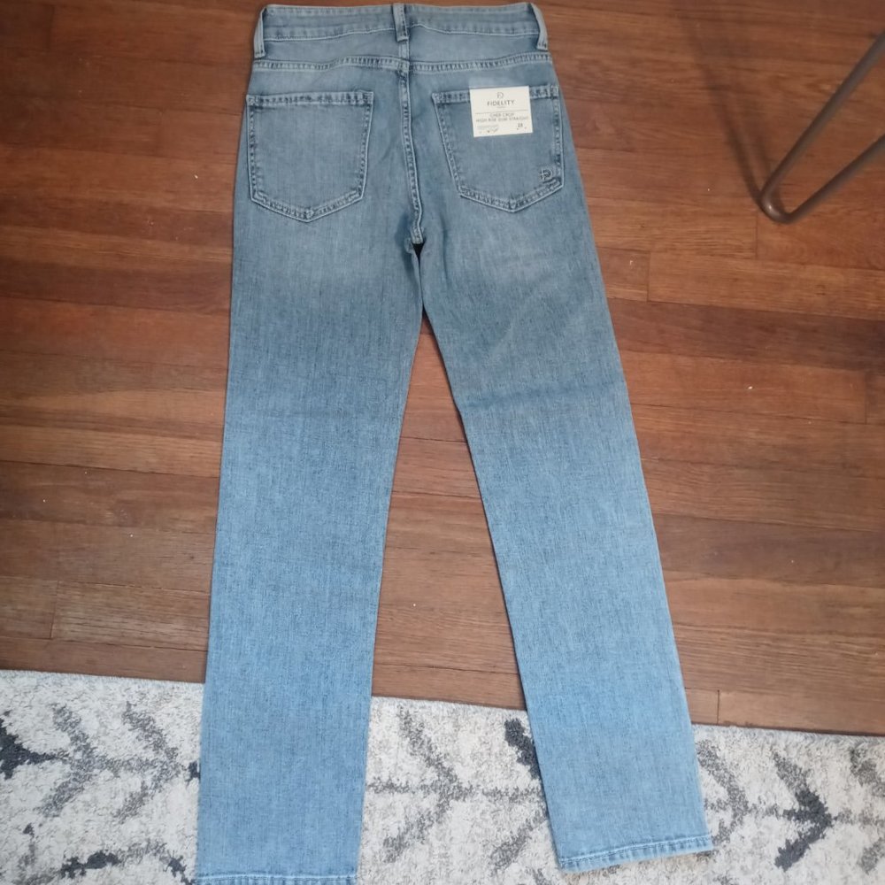 NWT FIDELITY cher high slim straight crop (sz23) - Picture 2 of 8